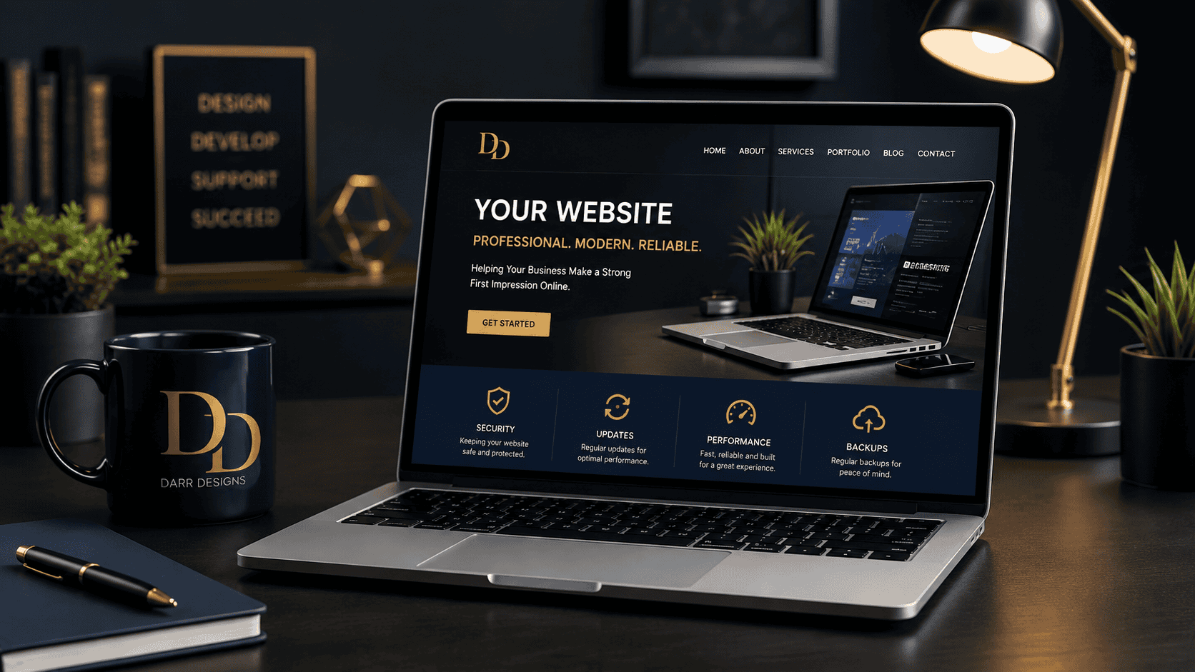 Website maintenance workspace showing how often you should update your website