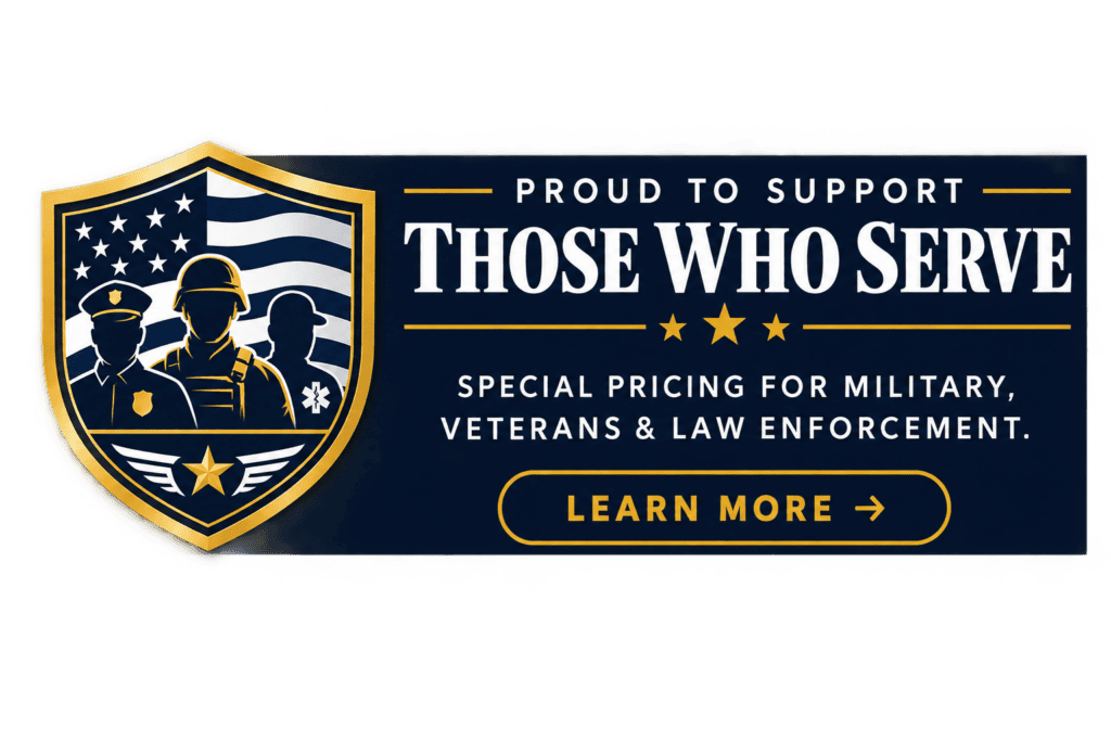 DARR Designs proudly supports military, veterans, and law enforcement